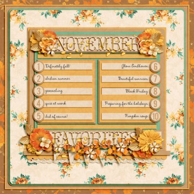 November favorites