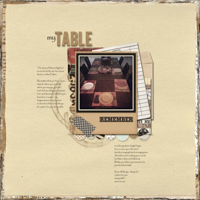 My table