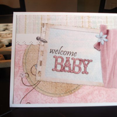 Welcome Baby hybrid card