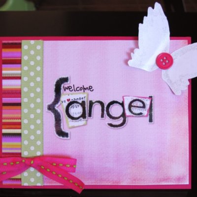 "Welcome, angel" card