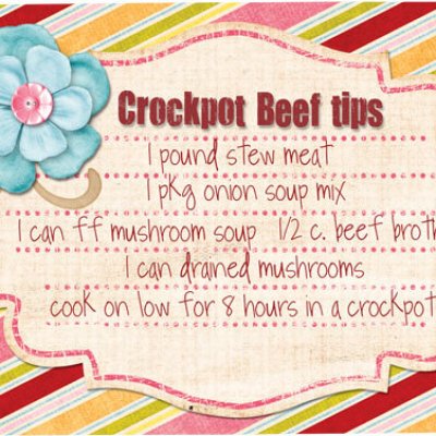 Favorite Recipes jack's Blackboard album