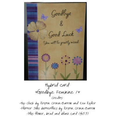 Goodbye & Good luck - feminine