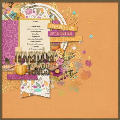 Bingo Nov6: 'November Faves'