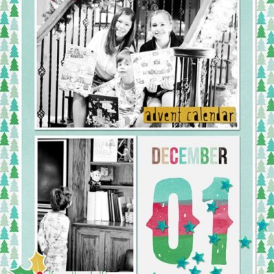 December Daily Cover and Day 01