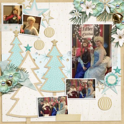Anna & Elsa Visit Santa 2015