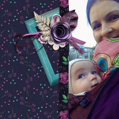 Babywearing selfie
