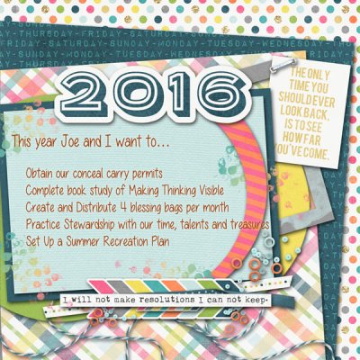 2016 Goals - Bingo #9
