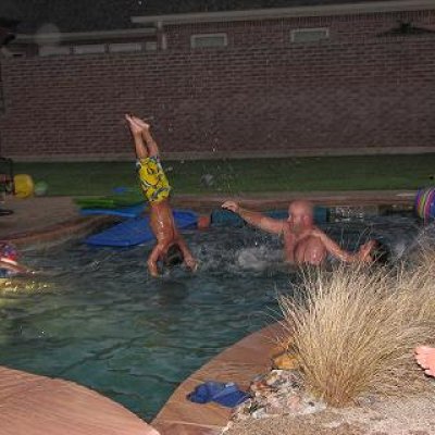nick's handstand on water...