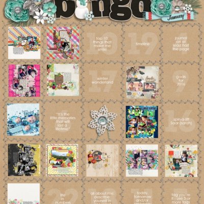 January 2016 Bingo Card