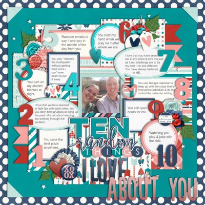 Feb 2016 BINGO #10 - 10 Things I Love