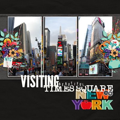 Visiting beautiful Times Square in New York