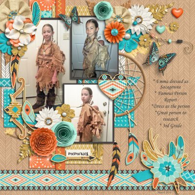Sacagawea - bullet journaling Bingo card