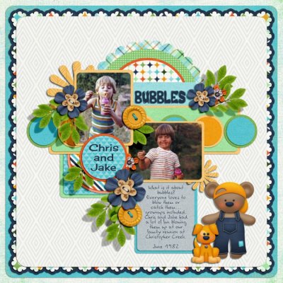 #21 IN HONOR OF NATIONAL BUBBLE WEEK, USE LOTS OF CIRCLES ON YOUR PAGE