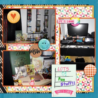 #3 3 IN 3:  USE 3 DIFFERENT KITS, 3 PHOTOS AND 3 FONTS