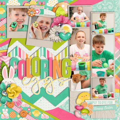 Coloring Eggs (left)