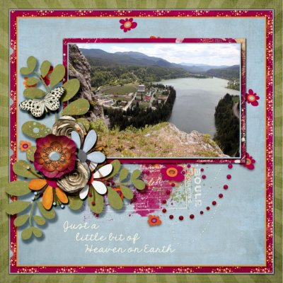 #8 SCRAP A PAGE WITH A KIT FROM  YOUR FAVORITE SWEET SHOPPE DESIGNER