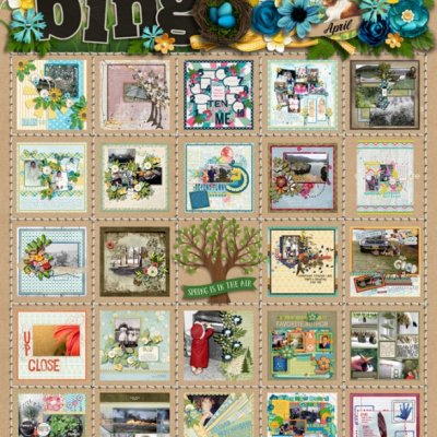FINISHED BINGO CARD - APRIL 2016