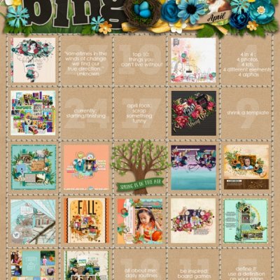 April 2016 Bingo card