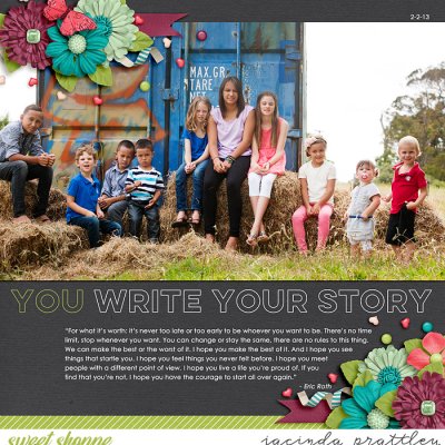 You write your story