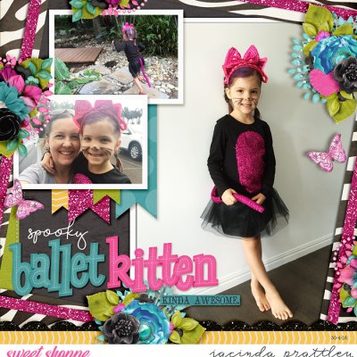 Spooky ballet kitten