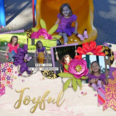 Bingo Challenge#5: Use 5 photos on the top half of your page