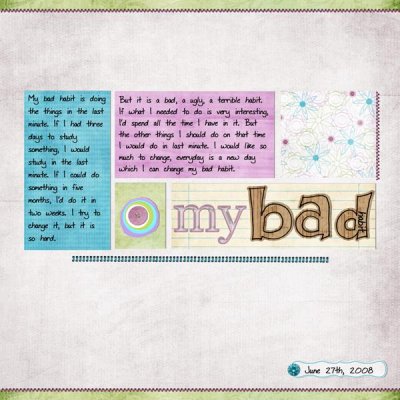 My bad habit