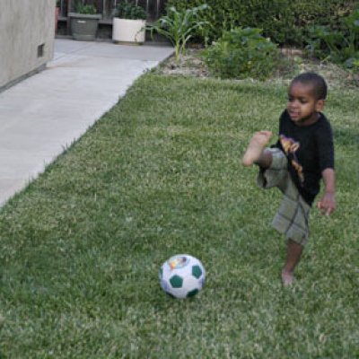 Playing Soccer