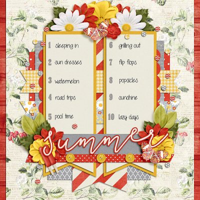 Bingo Challenge #10: Top 10 Summer Faves