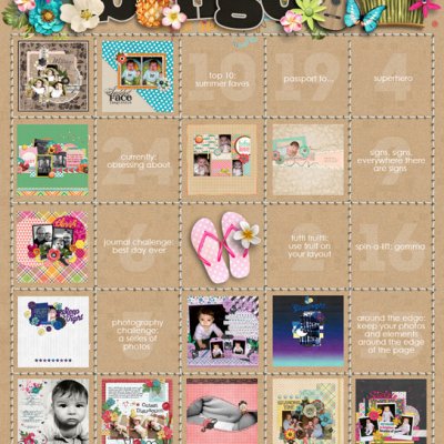 June Bingo Card -- Pattern (Double Bingo)