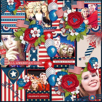 Bingo #11 stars and stripes