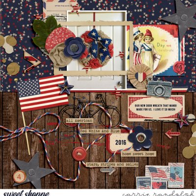 All American Door Wreath