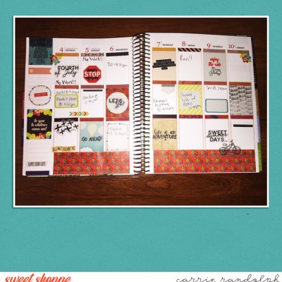 July Planner Spread