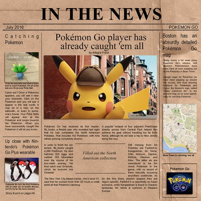 July Bingo #24 - Currently: In The News