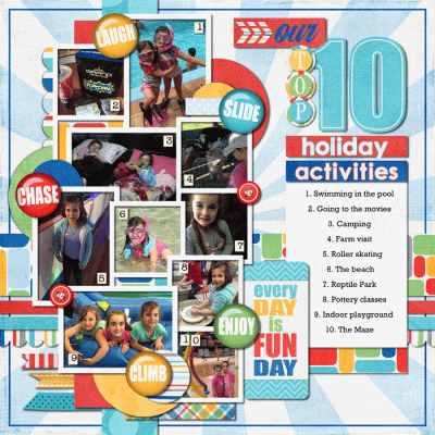 # 10 - Top Ten (Holiday Activities) in our Home Town