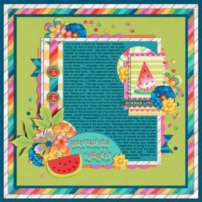 #6 JOURNAL CHALLENGE:  TELL A SUMMER STORY ON A PHOTOLESS PAGE