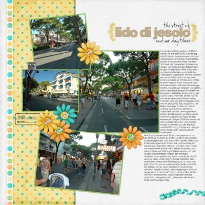 the street of Lido Di Jesolo
