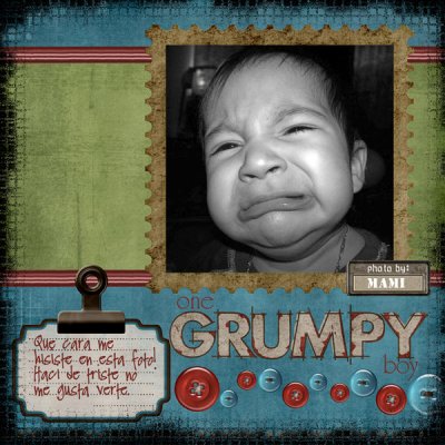 One grumpy boy