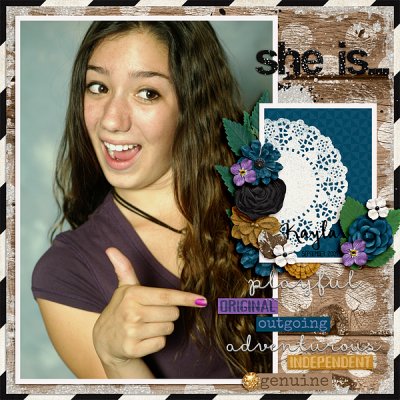 She is...