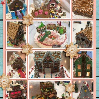 Dec Daily - Festival of Trees - Gingerbread Houses (right)
