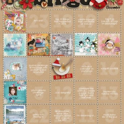 December Bingo Card