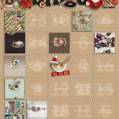 December Bingo Card