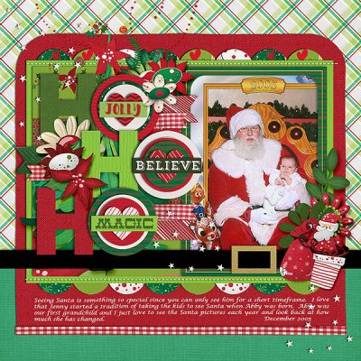 Abby's 1st Santa Visit