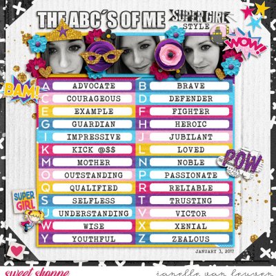ABCs of Me Super Girl Style