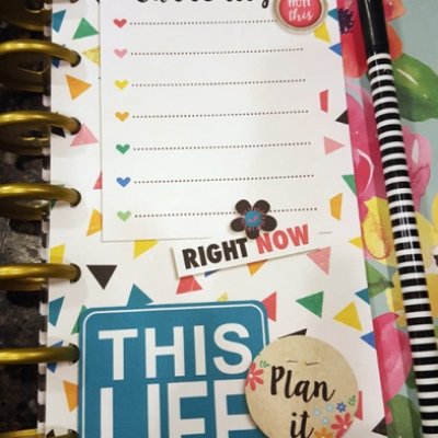 Happy Planner Currently Insert
