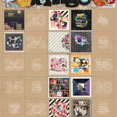 January Bingo card