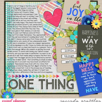 One thing