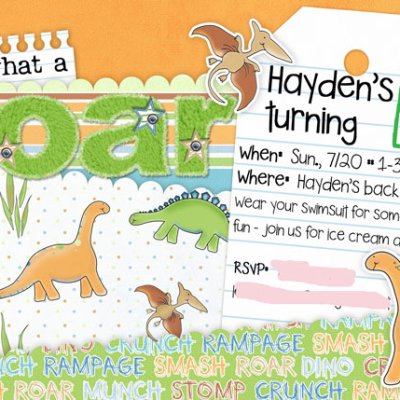 Dinosaur Invite