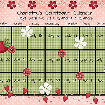 Charlotte's Countdown Calendar