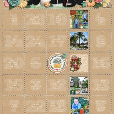 April Bingo Card
