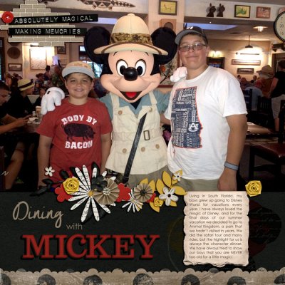 Dining with Mickey